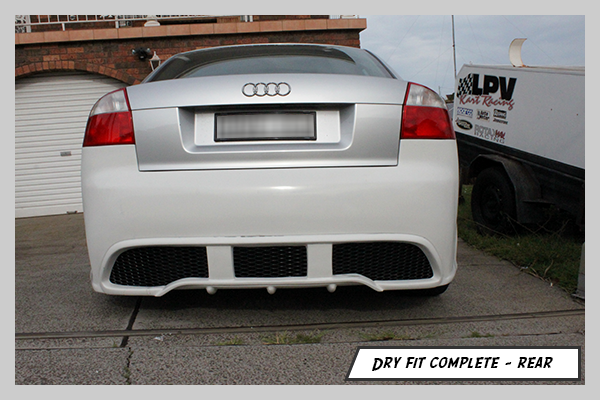 Bruno Correia Audi A4 B6 8E Regula Tuning Body kit completed dry fit install rear view