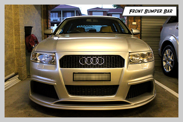 Bruno Correia Audi A4 B6 8E Regula Tuning Body kit painted front bumper bar with mesh installed