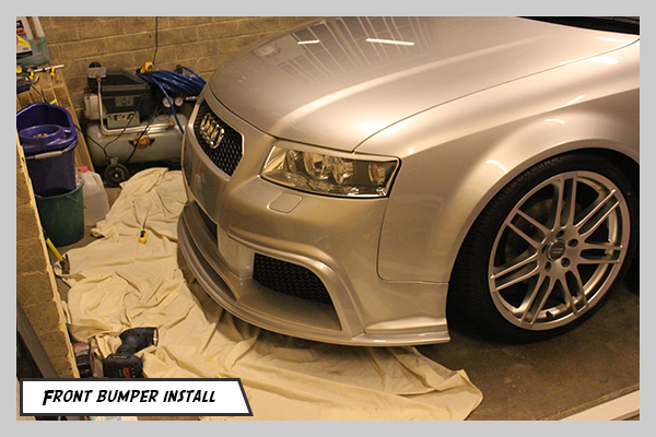 Bruno Correia Audi A4 B6 8E Regula Tuning Body kit painted front bumper final install