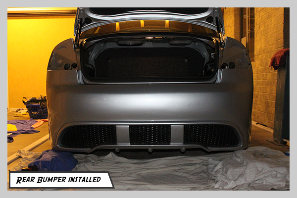 Bruno Correia Audi A4 B6 8E Regula Tuning Body kit painted rear bumper final install rear view